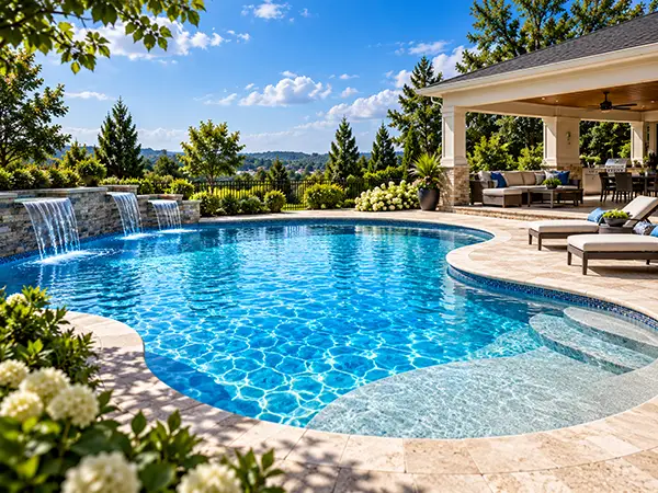 Pool Resurfacing in Nashville, TN – ecoFINISH Pool Surface Resurfaced swimming pool with premium ecoFINISH coating in Nashville, Tennessee