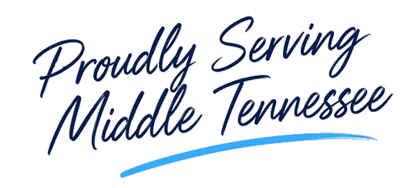 Proudly Serving Middle Tennessee Proudly Serving Middle Tennessee script graphic